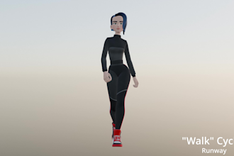 animate your 3d character walk cycle or other action