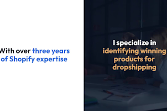 build  shopify store, shopify dropshipping store, and shopify store design
