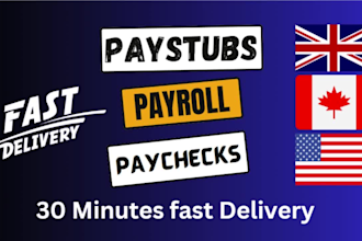 create adp paystub,checkstub and reconciliation statement