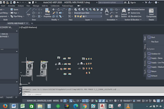 design 2 detailed plumbing and hvac system from