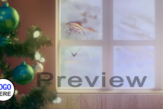 add logo or text in greetings video