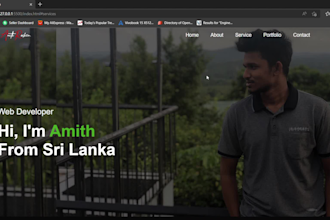 build personal portfolio website and online business website