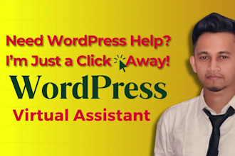 be your virtual assistant for wordpress website management