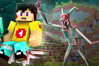 design professional minecraft youtube thumbnails
