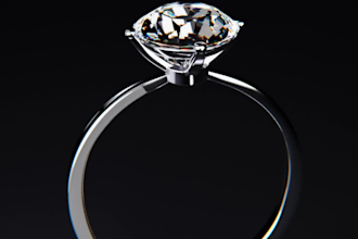 create custom 3d jewelry design with photorealistic renders and animation