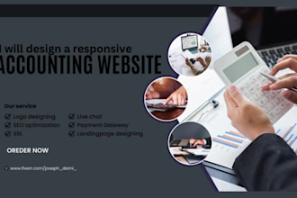 build a captivating accounting website with modern functionalities