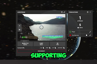 setup live streaming server support rtmp hls dash srt obs rtsp wowza IP camera
