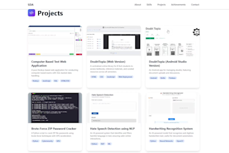 design a portfolio webpage for you