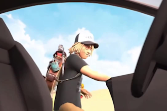 create 3d animated music video 3d cartoon music video character design 3d model