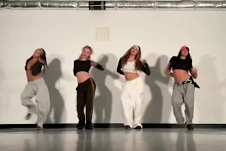 do attractive tik tok dance, group dance, shuffle dance video to your music