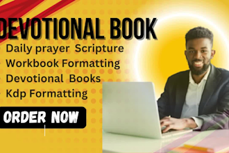 design, format christian ebook, journal prayer book, daily devotion and sermon