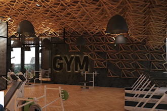 design gym interior,fitness,sports, 3d visualizations