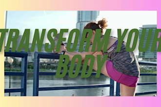 do a captivating weight loss promo video, weight loss, fitness product video ads