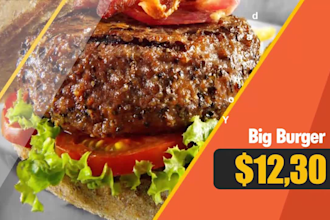 make your restaurant menus into digital video ads