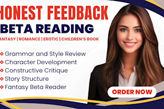 be your beta reader, alpha reader, romance beta reader, critique