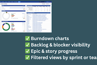 set up and customize jira dashboards for agile project tracking