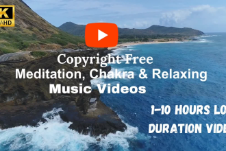 create 4k meditation, relaxing, sleep music chakra and rain videos with SEO