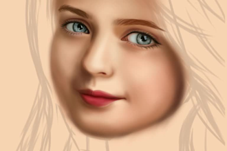 draw your face into realistic art digital