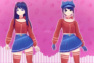 design and rig live2d vtuber model, 2d vtuber model, live2d model, live2d vtuber