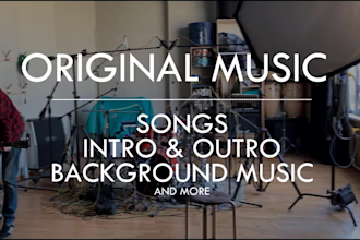 compose studio quality song, background music, jingle etc