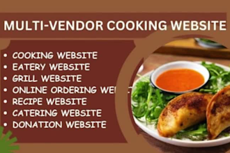 multi vendor website, grocery, restaurant, online food ordering, recipe website
