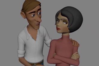create 3d character animation, video animation and 3d animated video for kids