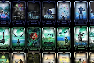 create 2d editable tcg trading card game frame template design board game art