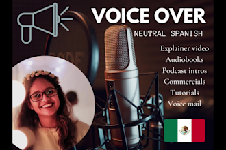 be your professional neutral spanish voice over