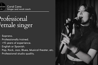 be your versatile singer for songs in english or spanish
