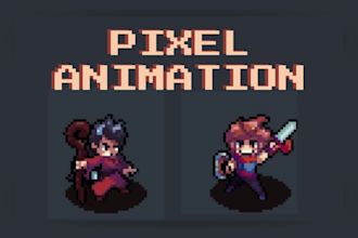 create pixel art, sprite, pixel art illustration, pixel art animation