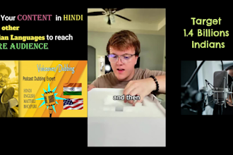 do professional male voiceovers in indian hindi and english