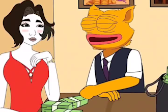 create crypto meme video, memecoin animation, memecoin art, solana memecoin