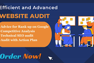 provide efficient and advanced website audit report to get higher rank on google
