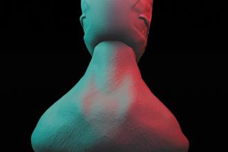 create stunning custom 3d sculptures in blender or maya