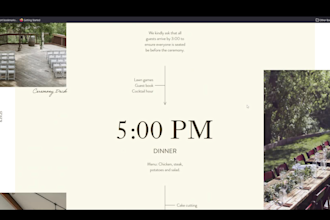 build your custom wedding website