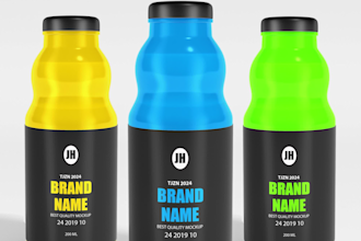 design your medicine , cosmetic labels and mockup for amazon