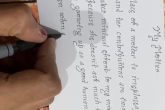 handwrite letters, notes, postcards, etc in a beautiful cursive handwriting