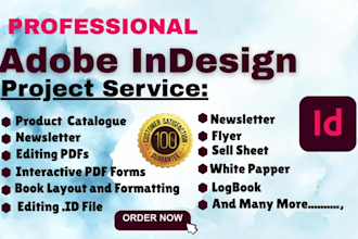 do any adobe indesign project , book formatting, book layooout