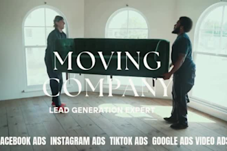 moving company wordpress website, moving company leads, facebook ads, google ads