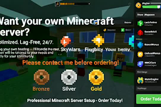 create a minecraft server with advance and latest features