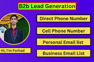 do b2b lead generation direct phone cell phone mobile phone number