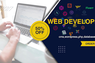 develop , troubleshoot your website,cms,wordpress,php,database
