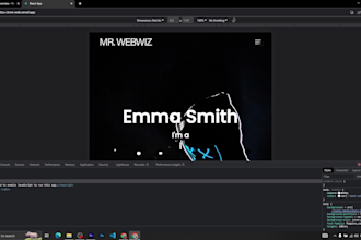 create responsive react portfolio with page transition