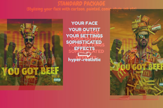 design an album cover for your single and create a sophisticated animation