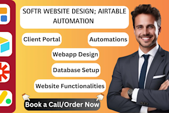 setup airtable softr website design glide app softr webapp client portal