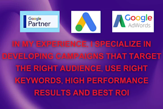 setup and manage google ads adwords ppc ads campaigns, calls only ads, pmax camp