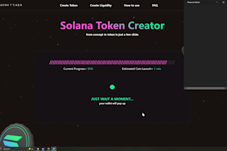 create a solana token launcher