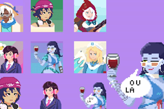 draw pixel art pixel art animation pixel art animated emotes discord pixel emote