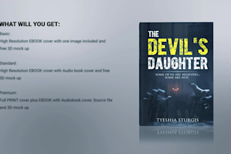 design professional book or ebook cover