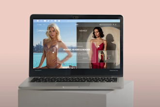 do figma landing page, ecommerce website, figma web design